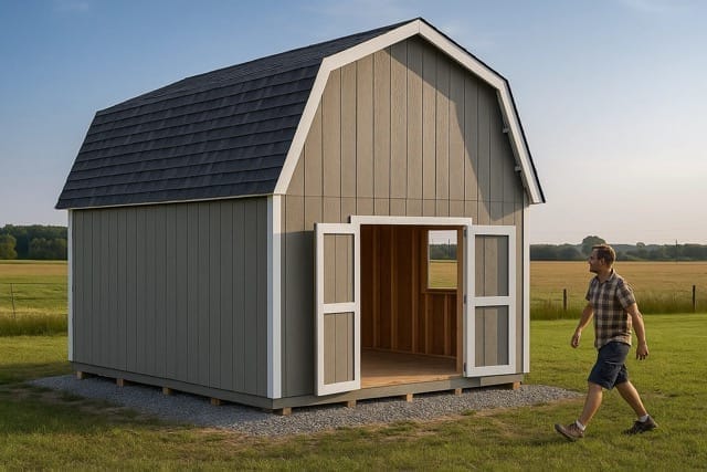 Custom shed build 1 by Handy Andy